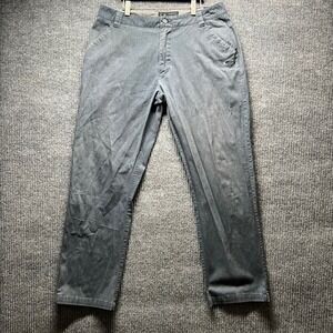 Oakley Chino Pants Mens 34x32 Gray Straight Leg Stretch Outdoor Casual Golf